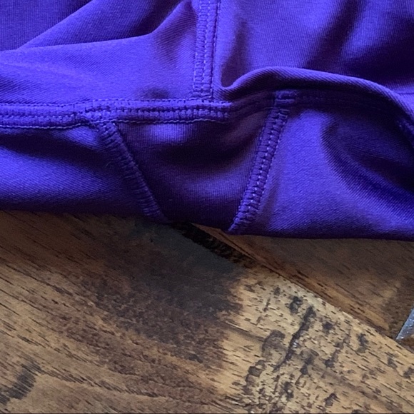 Adore Me | Purple & Black Lace Capris | Sz L - Picture 9 of 12